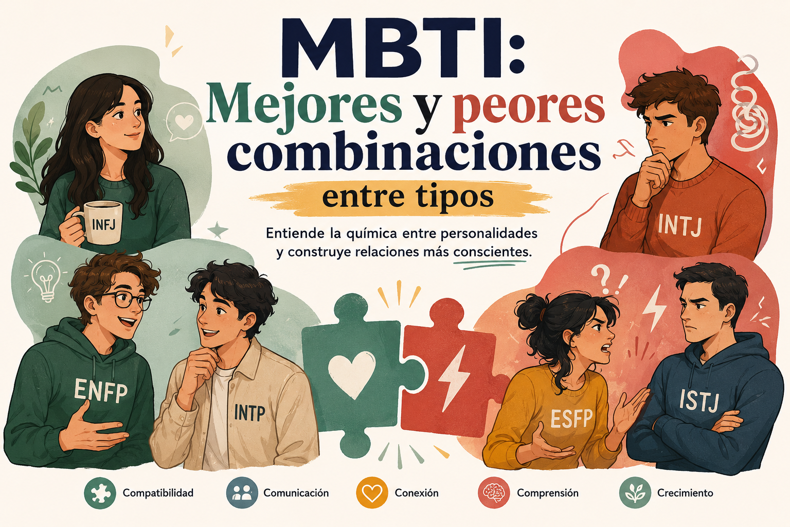 MBTI: Mejores y peores combinaciones entre tipos ​